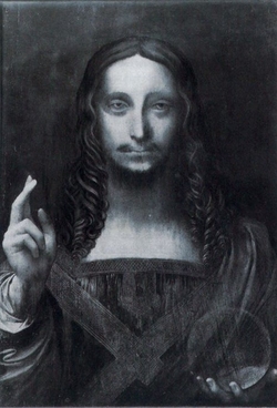 Leonardo da Vinci, Salvator Mundi unrestauriert